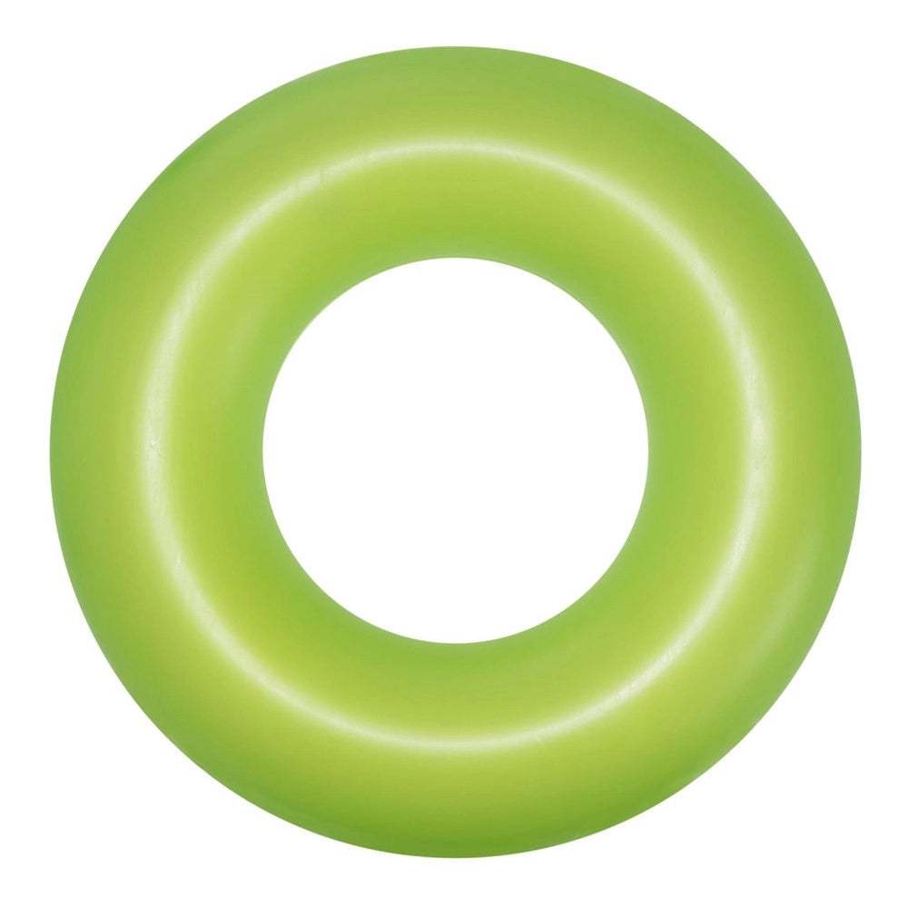 Trade Shop - Salvagente Ciambella Gonfiabile Per Bambini Trasparente Neon Satinato ø 91 Cm 36025 -