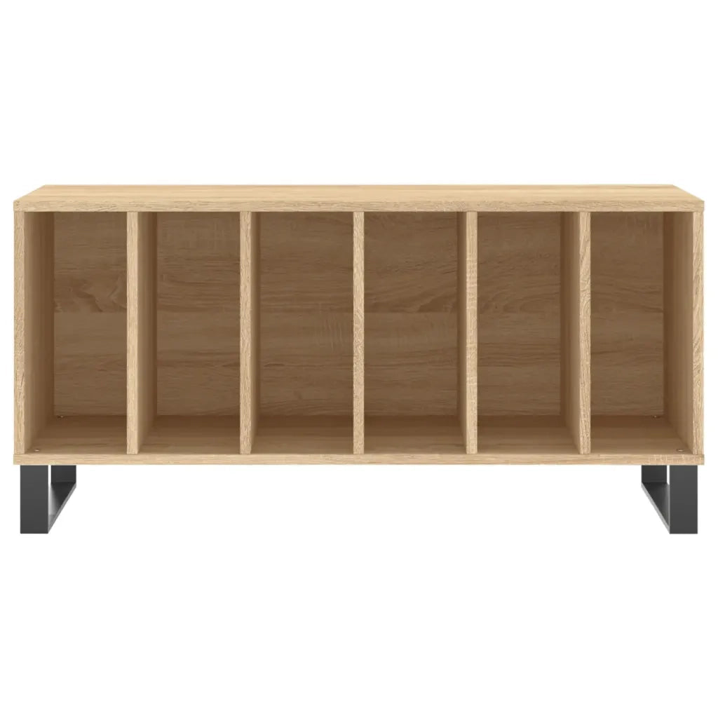 Mobile Porta Dischi Rovere Sonoma 100x38x48cm Legno Multistrato 831759