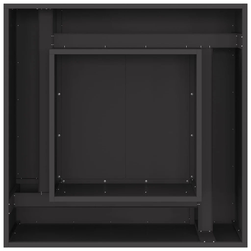 Focolare Nero 80 x 80 x 40 cm Acciaio 858964