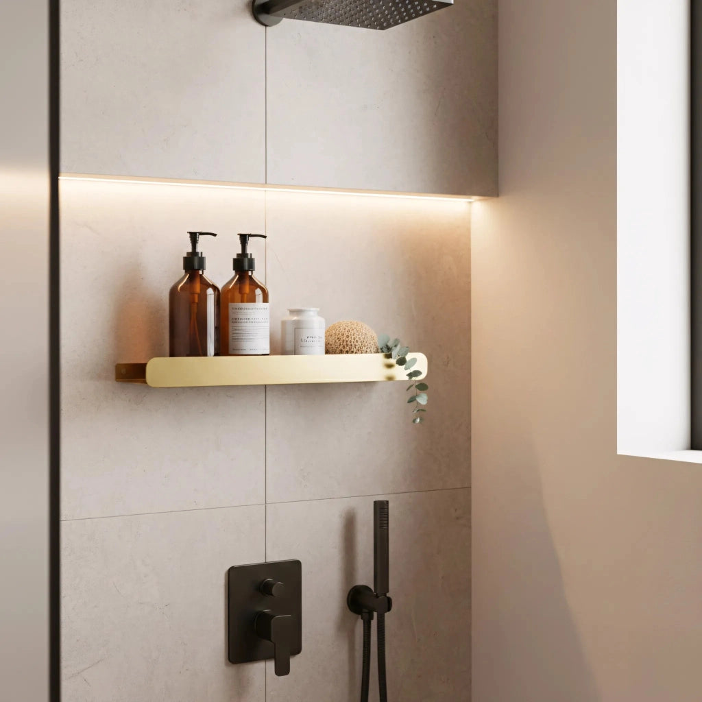 Mensola Da Bagno Sf03 60cm Gold Brush