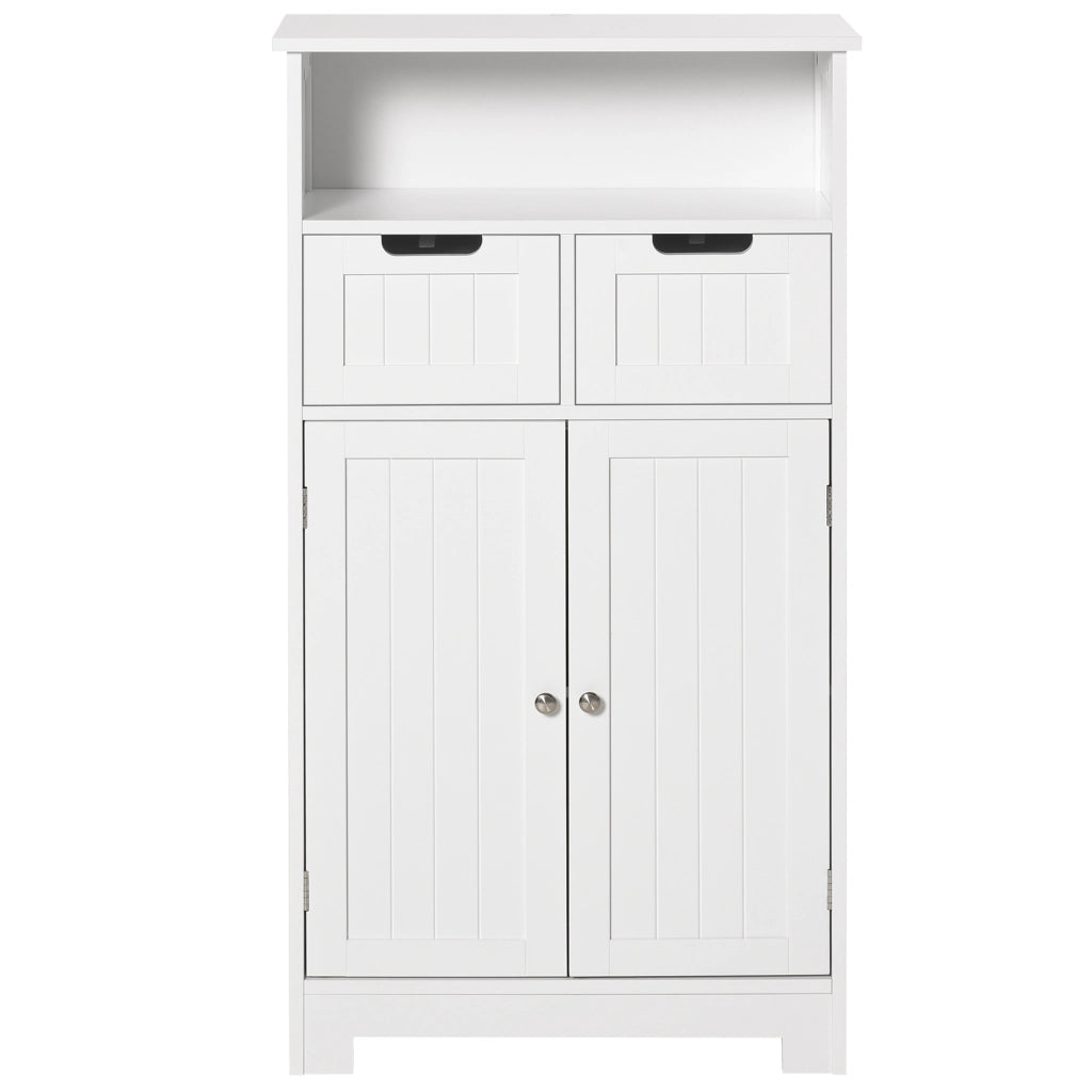 Mobile Bagno Salvaspazio ¨C Xylo ¨C Bianco 2 Ante 2 Cassetti 60x30x108.8cm