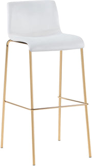 Barhocker Hoover Samt 4-FuЯ Gold