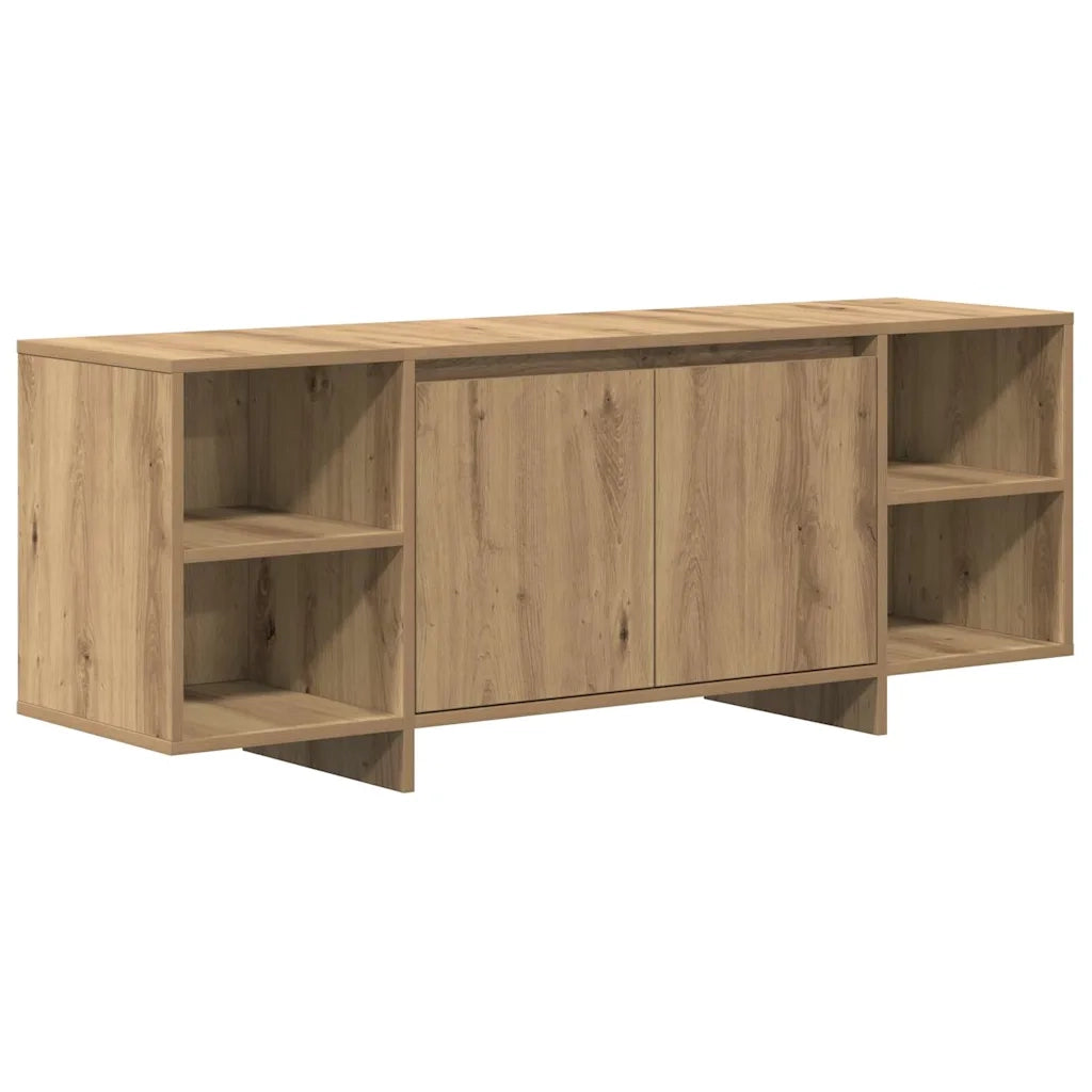 Mobile TV Rovere Artigianale 130x35x50 cm in Legno Multistrato