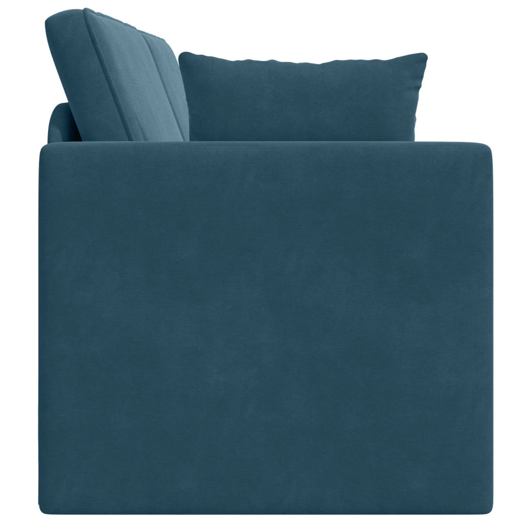 Divano-letto | Sof¨¤ letto | Letto singolo da pavimento Blu 213 x 70 x 77 cm Velluto