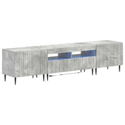 Mobile TV LED a 5 pezzi Grigio Cemento Legno ingegnerizzato 3416518