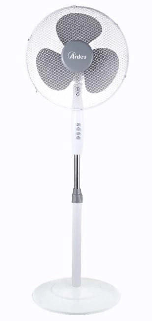 Ardes AR5BR40PB Brisa Ventilatore a Piantana 40 cm 3 Pale Oscillazione Automatica 3 Velocita' 40 W colore Bianco