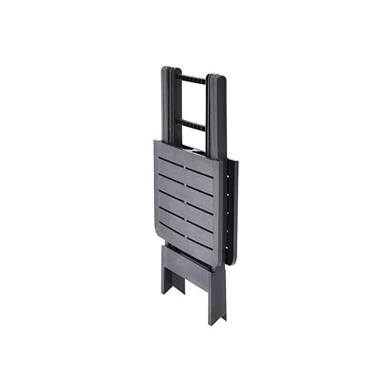 TAVOLO TEVERE PIEGHEVOLE DA ESTERNO 79X72X70 CM IN COLORE ANTRACITE