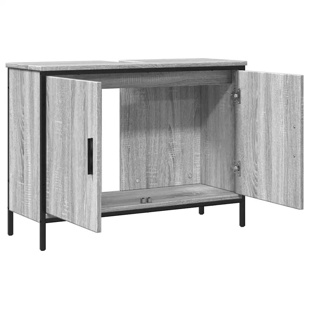 Mobile Lavabo | Armadio Lavabo Bagno Grigio Sonoma 80x30x60 cm Legno Multistrato