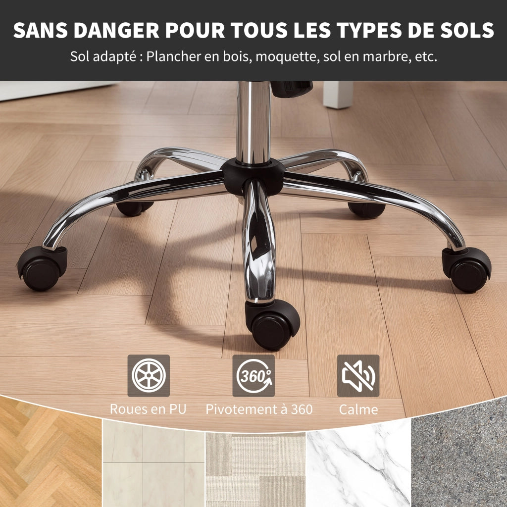 Sedia da ufficio ergonomica regolabile in altezza ¨C zephmum ¨C grigio
