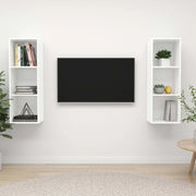 Mobile TV a Parete 2 pz Bianco in Truciolato cod mxl 8228