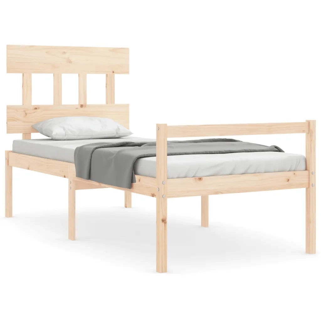 Letto per Anziani con Testiera Single in Legno Massellocod mxl 129133