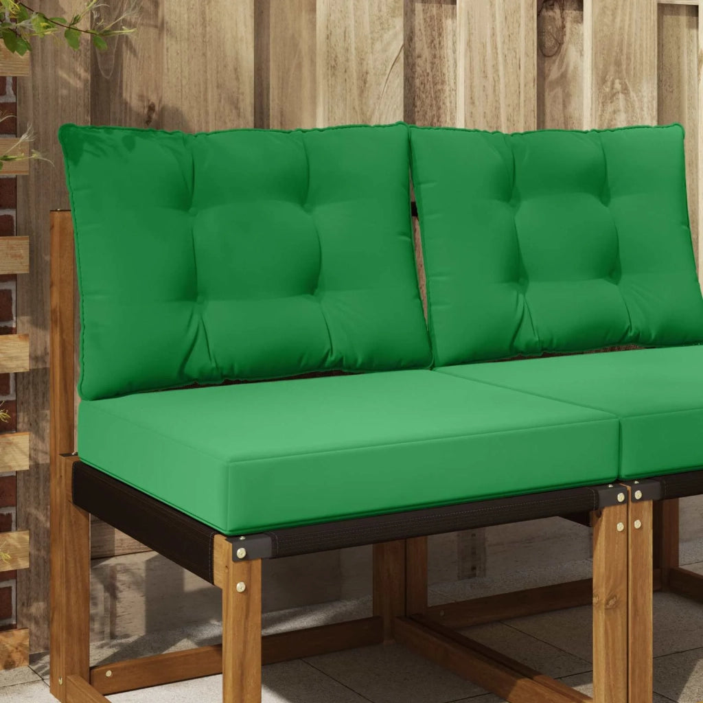 Cuscino per divano da esterno 2 pcs Verde Poliestere