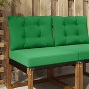 Cuscino per divano da esterno 2 pcs Verde Poliestere
