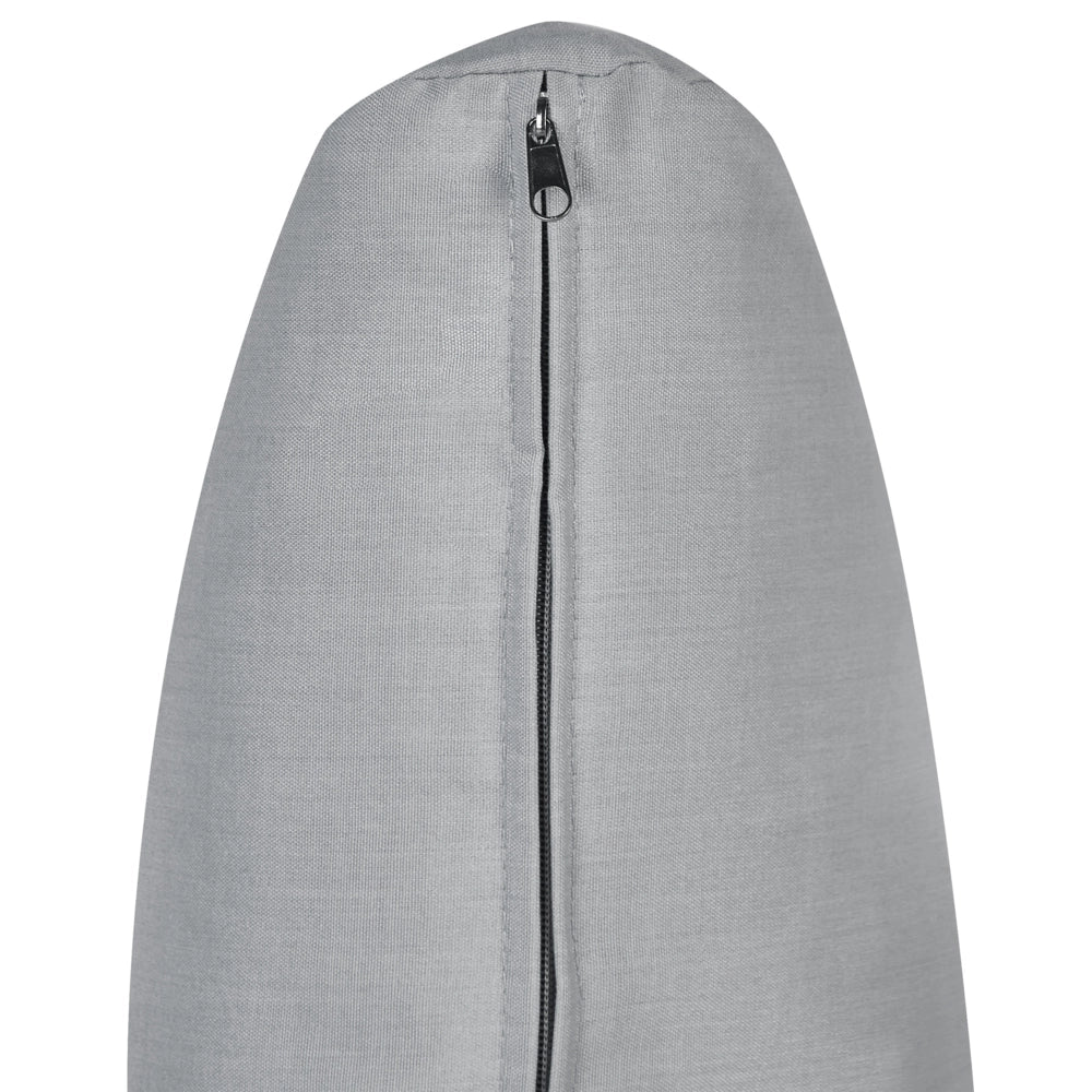 Divano da giardino 3 posti in alluminio con spessi cuscini idrorepellenti in grigio scuro stile moderno scandinavo