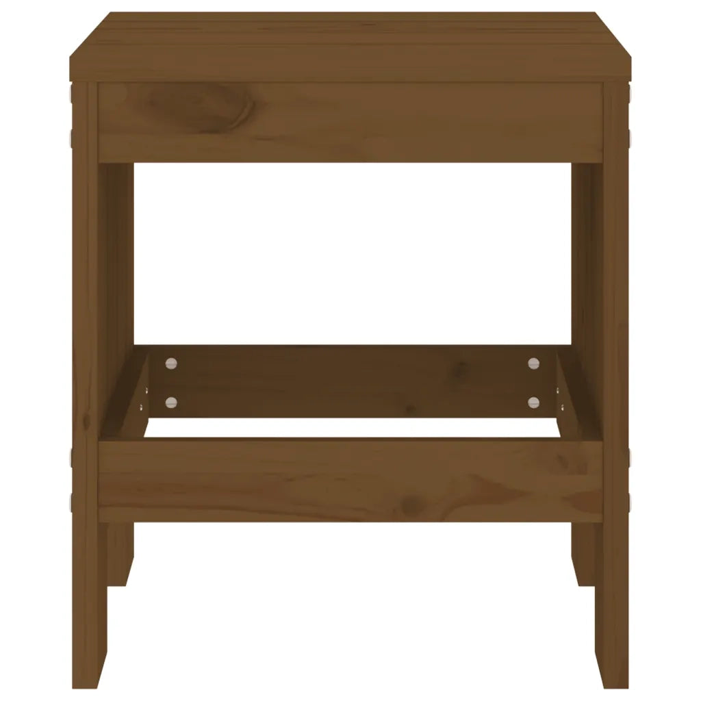 Sgabelli Bar 2 pz Marrone Ambra 40x36x45 cm Legno Massello Pino 825341