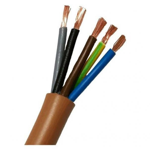 CAVO PENTAGONALE 'MARRONE' Sezione 5x1,5 mm - 100 metrilineari