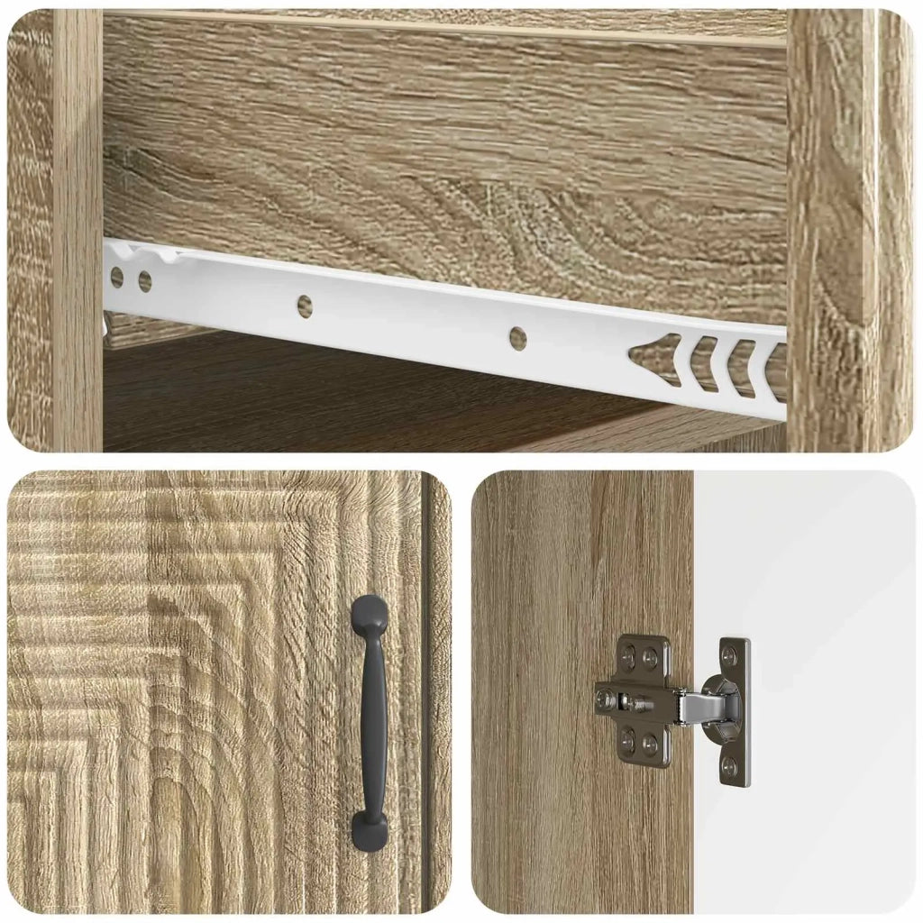 Credenza Rovere Sonoma 66 x 34,5 x 89,5 cm Legno ingegnerizzato 894867