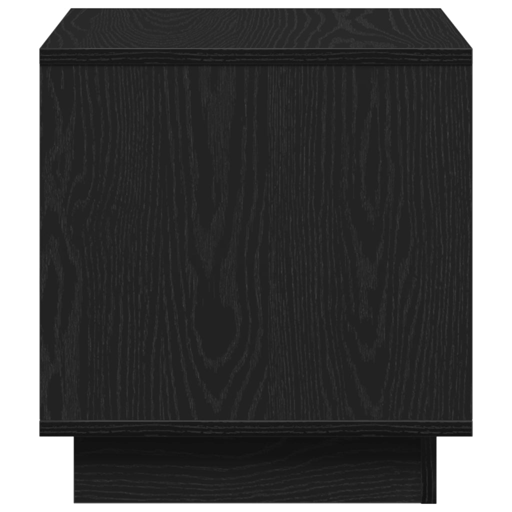 Tavolino da caffÃ¨  Nero Rovere 40x40x43 cm in Legno ingegnerizzato