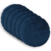 Federa 6 pcs HEERLEN Blu navy Ø 30 cm Flanella 922130