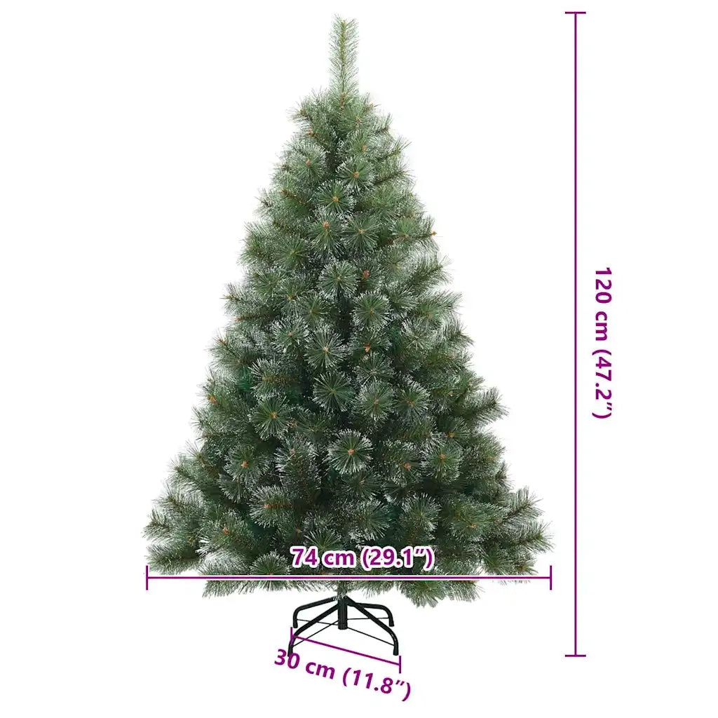 Albero di Natale Artificiale Snodato Foderato di Neve Verde 42019336