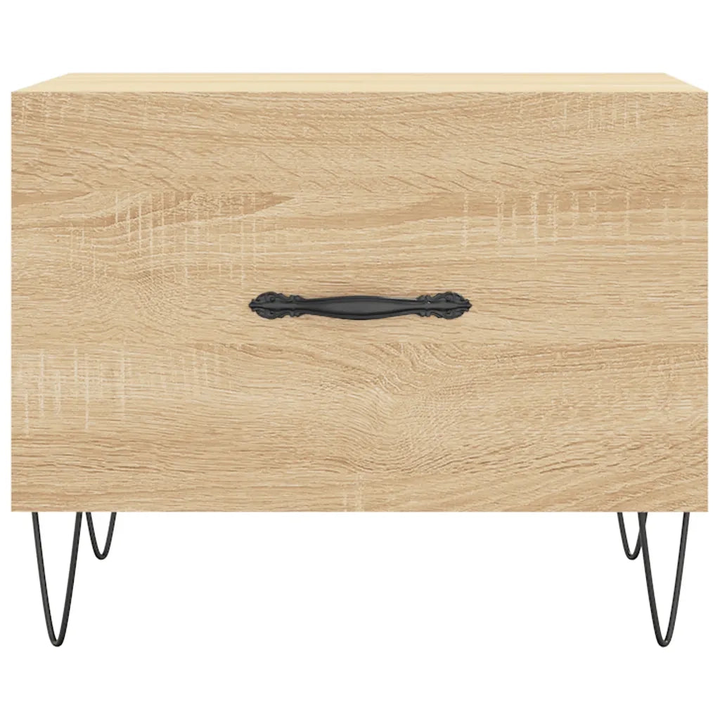 2 pz Tavolini salotto | Tavolino da caff¨¨ | Tavolino da Soggiorno Rovere Sonoma 50x50x40cm Legno Multistrato
