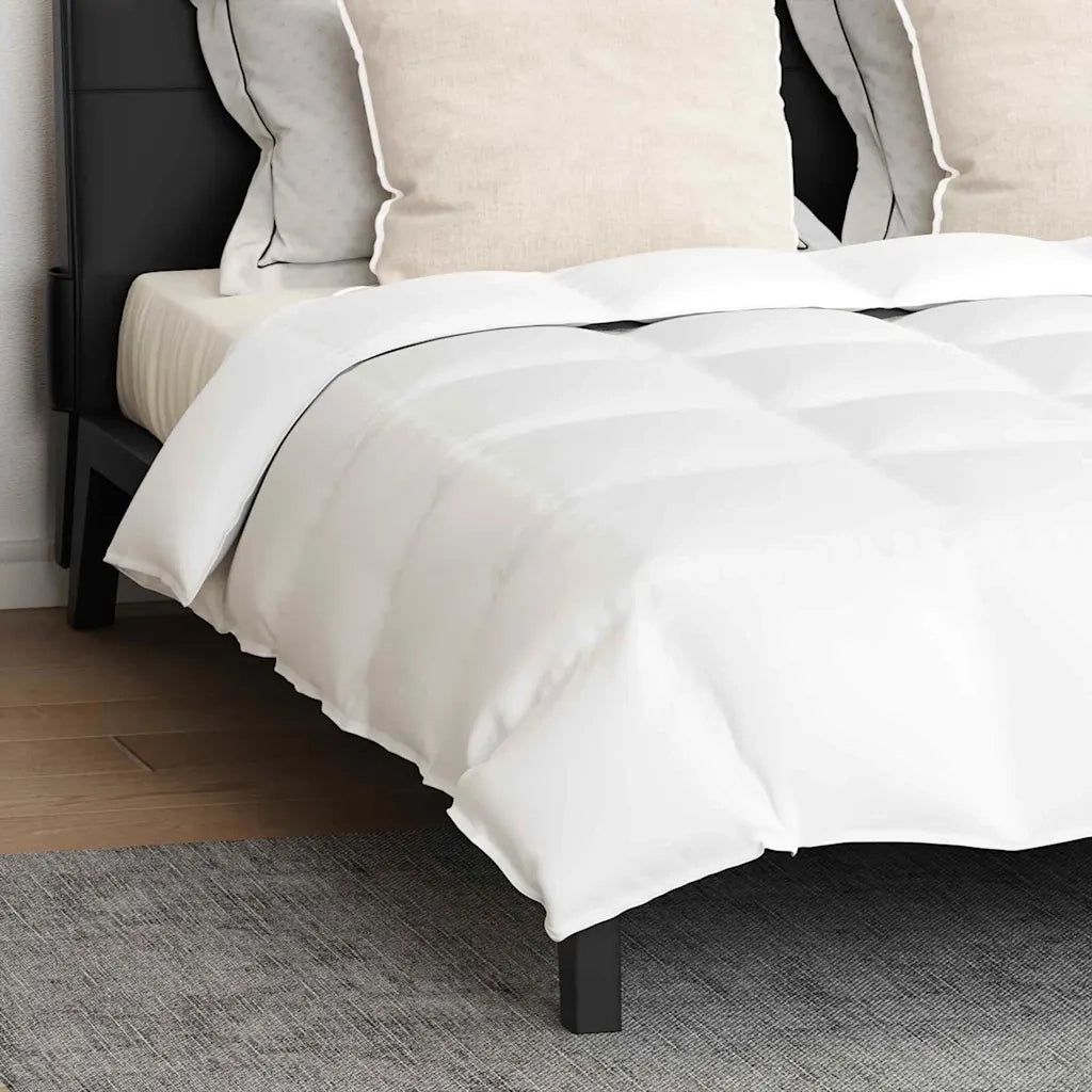vidaXL Piumone con cuscino 3 pcs Bianco Piume