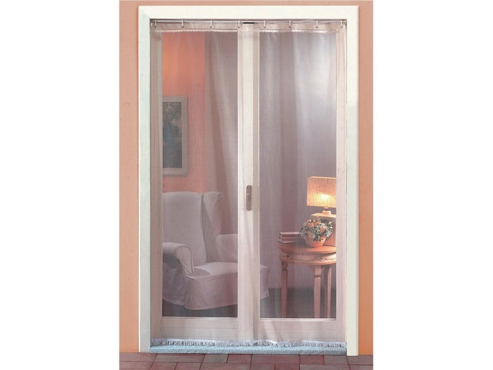 1pz tenda zanzariera moschito con frangia ed occhielli cm. 145/150x250 col. pan cod:ferx.vit46510