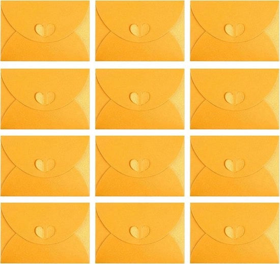 Set di Cartucce per Carte Regalo Miniature da 12 pezzi - Forma Cuore - Matrimonio - Natale - Compleanni - Feste