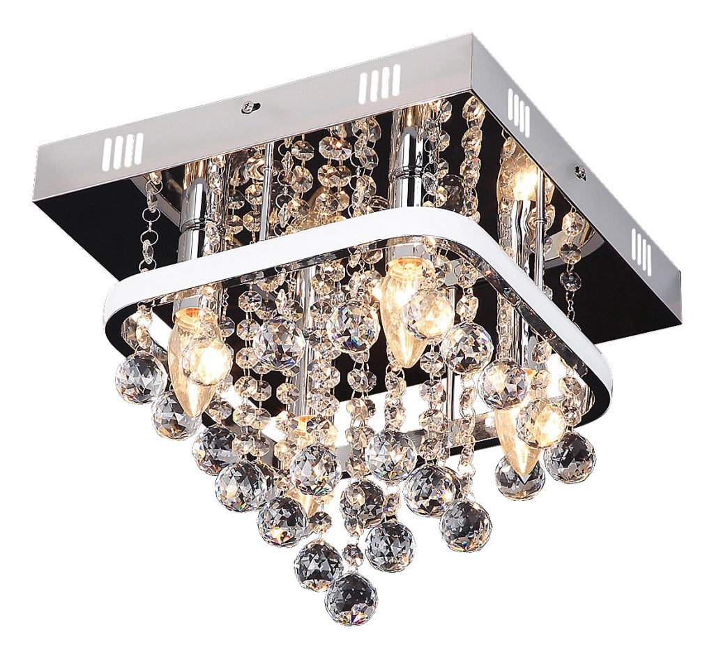 Plafoniera Rabalux Pallas cristallo cromo LED 30 cm