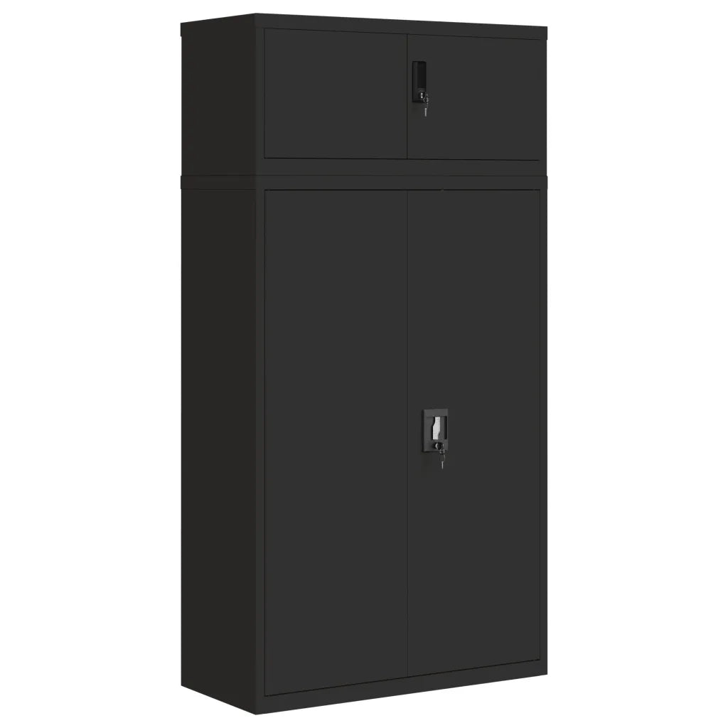 Armadio Classificatore Nero 90x40x180 cm in Acciaio 3188325