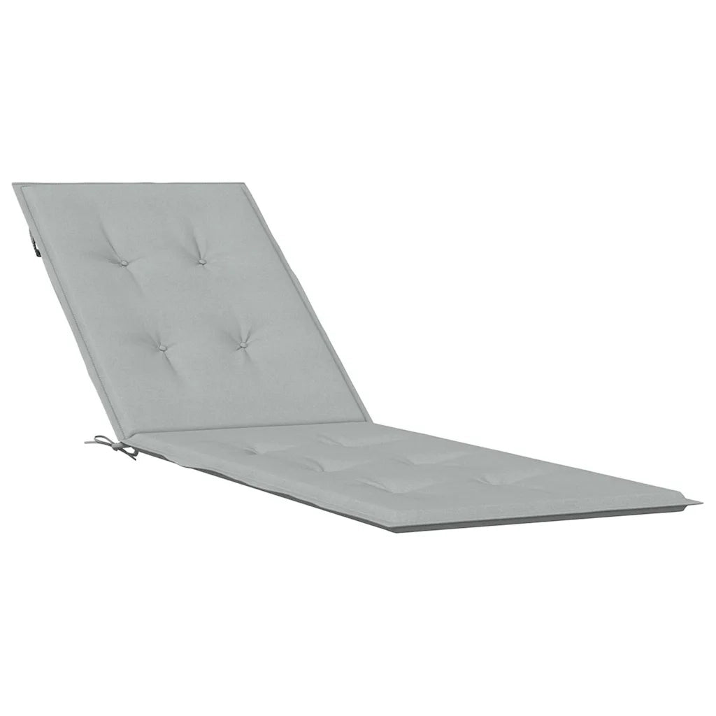 Cuscino per Sdraio Grigio Chiaro MÃ©lange (75+105)x50x3 Tessuto