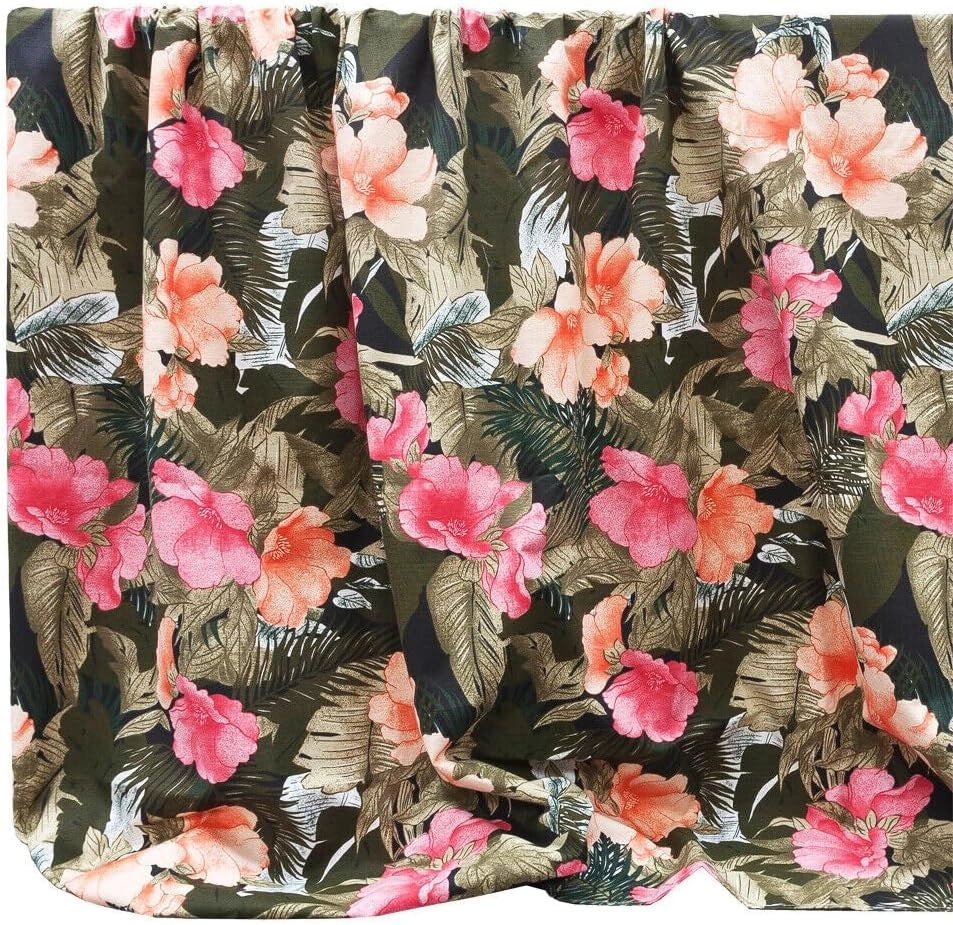 Telo Arredo Copridivano 170x280 Cm Palme Tropicale Cotone Letto Gran Foulard Multiuso