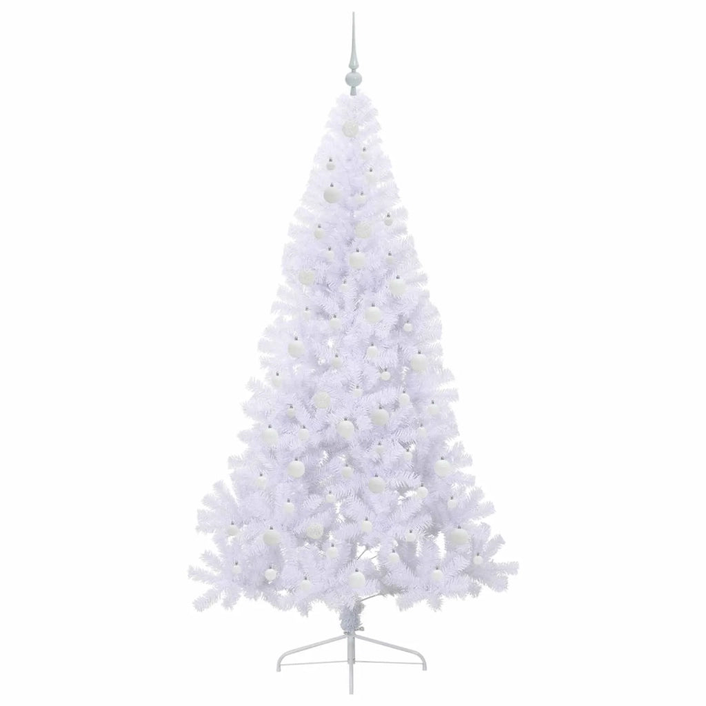 Albero di Natale artificiale Bianco 210 cm PVC e Acciaio 3426824