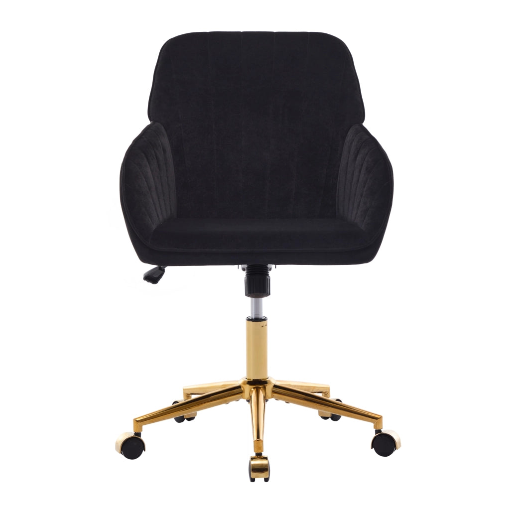 Sedia da ufficio regolabile in altezza - Zephmum - Ergonomica, schienale, per sedute prolungate, nera