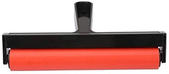 Stampatrice a rullino 20cm - Manico ergonomico - Adatto per stampe - Blocco stampa - Schermo stampa - Materiale duraturo - Rullino stampa