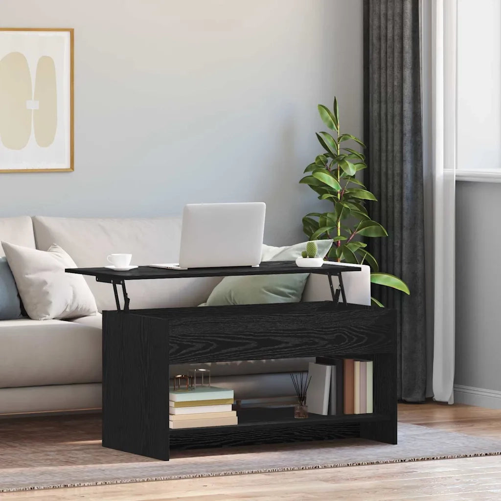 Tavolino da salotto Rovere Nero 80 x 50,5 x 41,5 cm 879452
