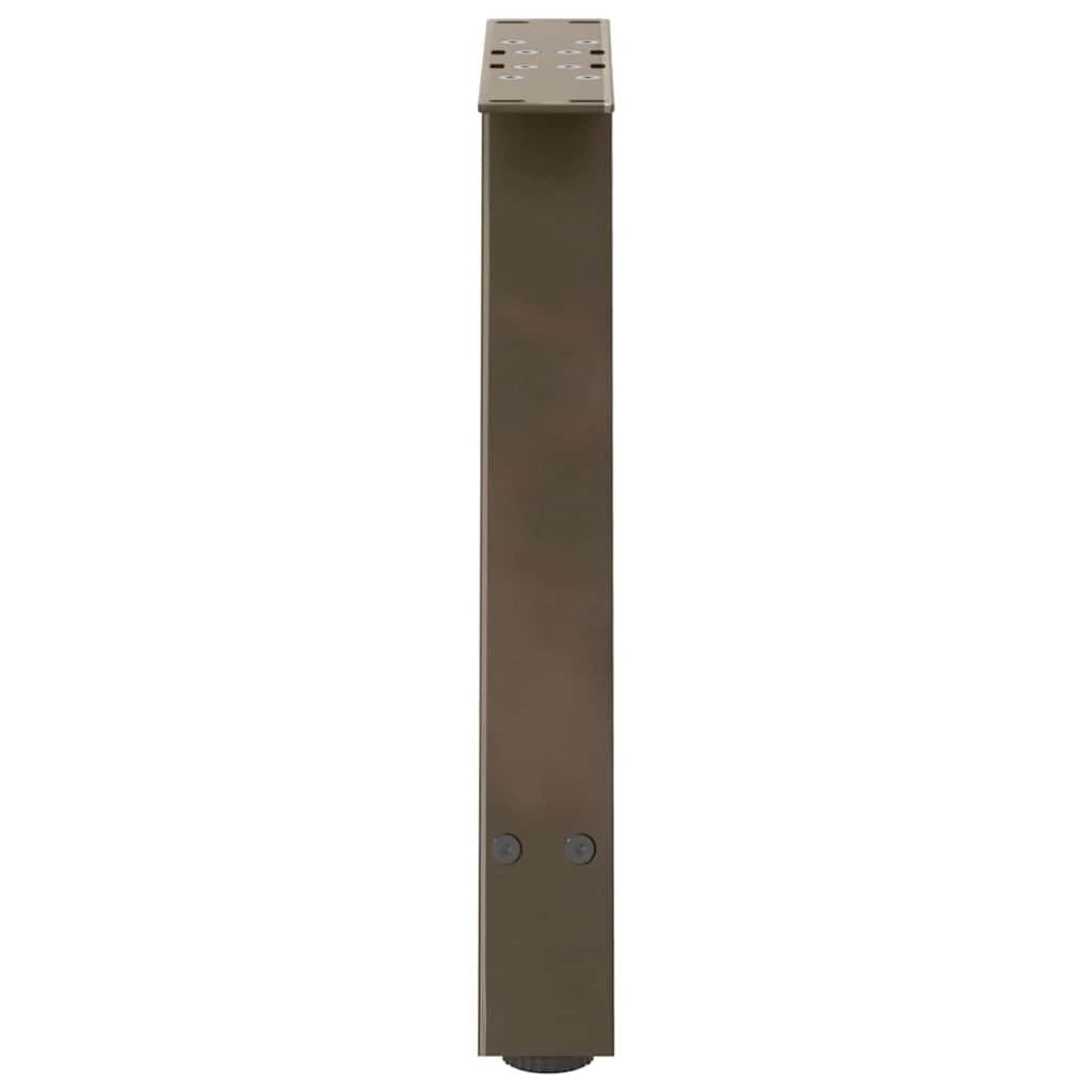 Set di 2 gambe regolabili per tavolino da caffè a forma di A 50 x 42-43 cm acciaio nero 02_0057115