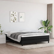 Struttura Letto a Rete a Molle Nero 180x200 cm in Tessuto 3120534