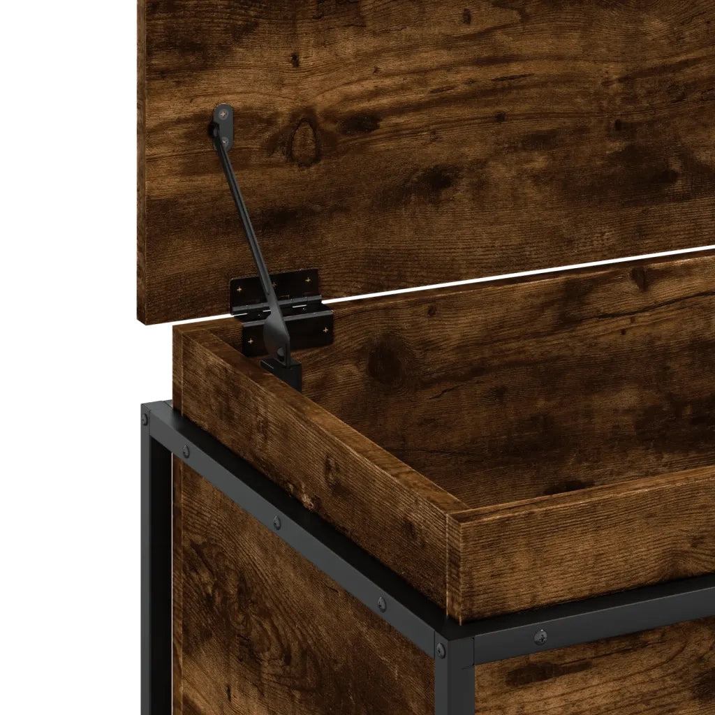 Contenitore con Coperchio Rovere Fumo 100x40x51,5cm Truciolato 848806