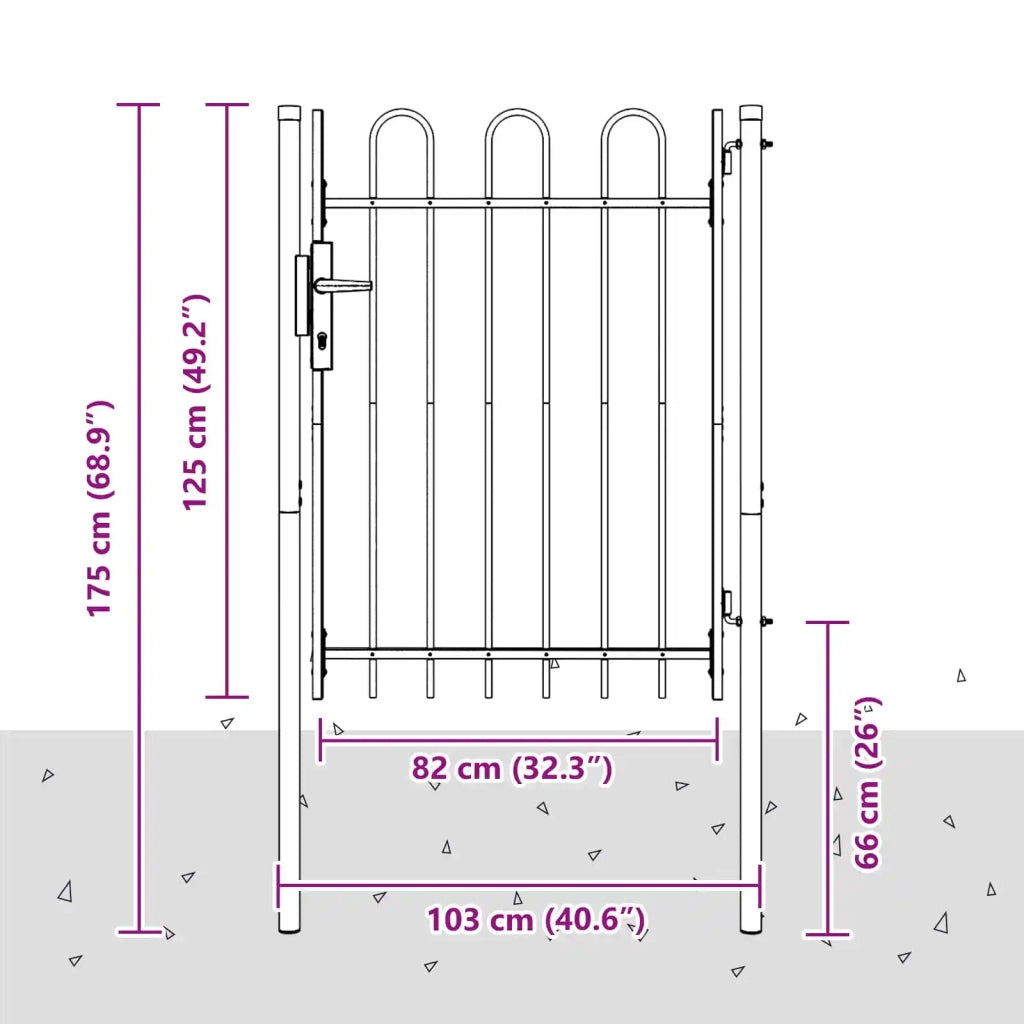 Cancello per recinzione BOXTEL 103 x 175 cm 42008868