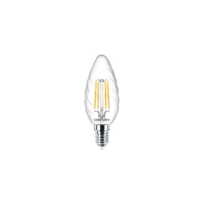 Century Lampadina Led Filamento Tortiglione E14 4W 470lm 4000k