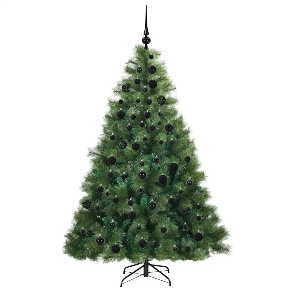 Albero di Natale | Decorazioni natalizie artificiale con 300 LED Verde 180 cm PE e PVC