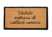 Zerbino Entrata Ingresso Casa Esterno Antiscivolo In Cocco Funny Vietato Entrare