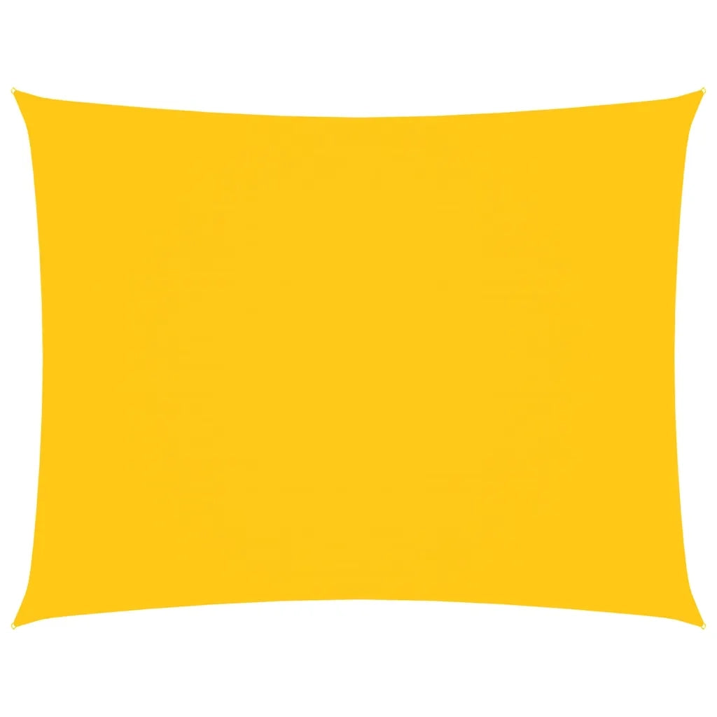 Parasole a Vela Oxford Rettangolare 3,5x4,5 m Giallo