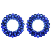 Corone di Palline di Natale 2 pz Blu 33 x 33 x 7 cm CFW7784042
