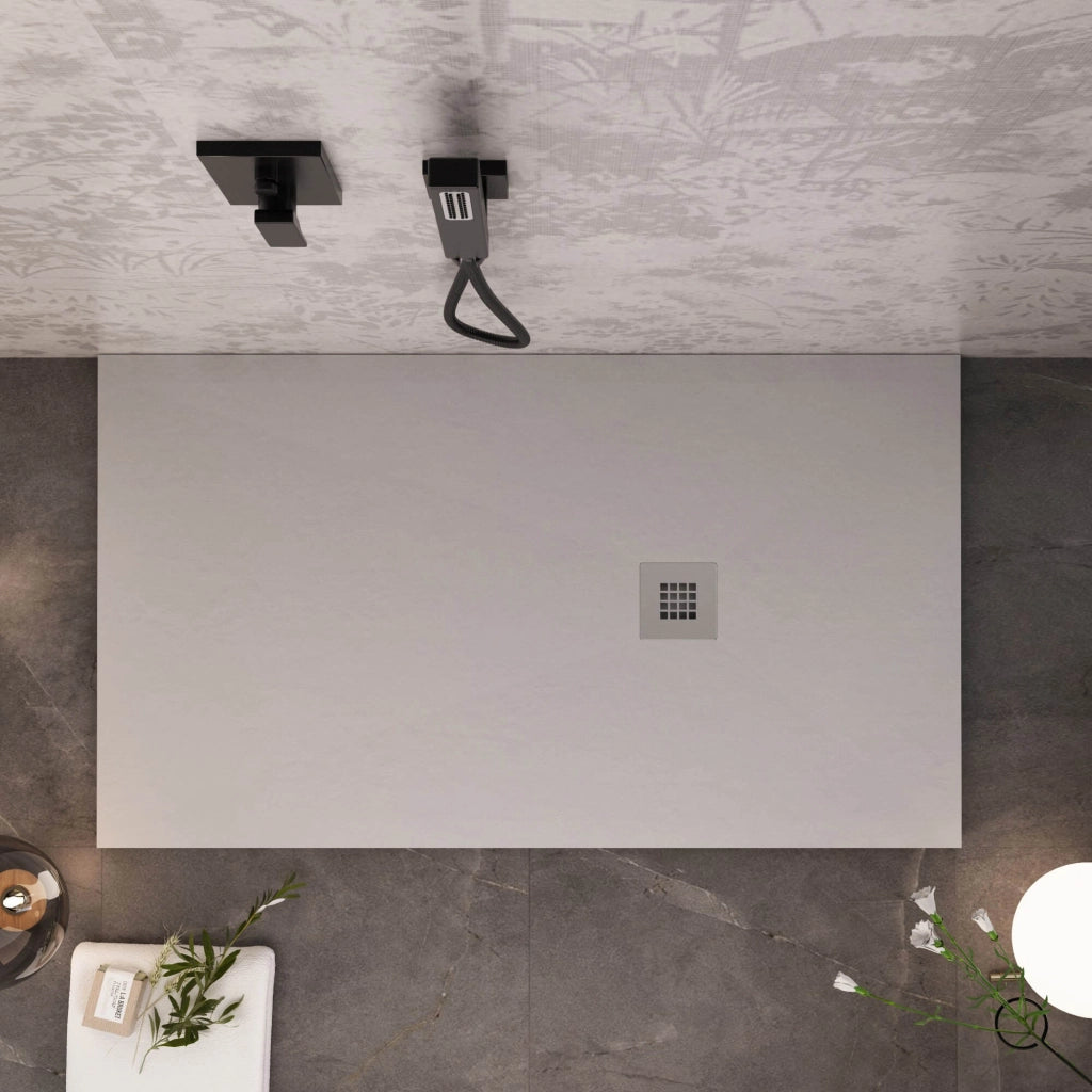 Piatto Doccia 90x90 cm in Pietra Bonussi Everest Grigio Chiaro
