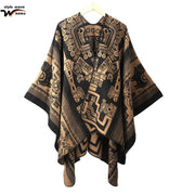 Sciarpa grande, semplice ma sofisticata, in stile etnico delle praterie, mantella, sciarpa in cashmere
