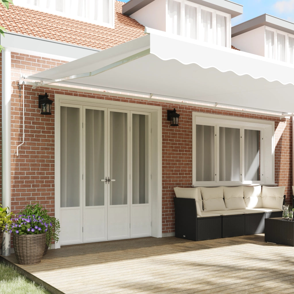 Tenda retrattile automatica  Bianca 600x350 cm