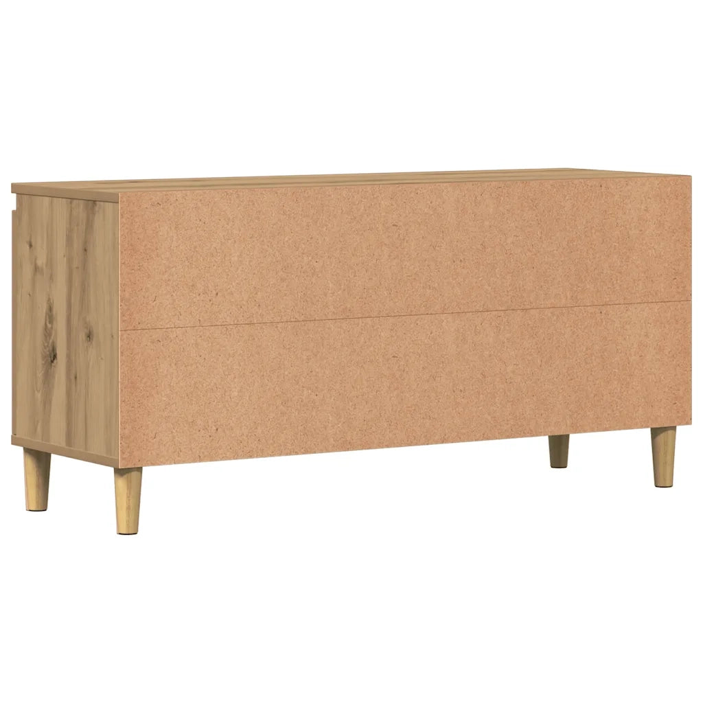Mobile TV Rovere Artigianale 102x35x50 cm in Legno Multistrato 856429
