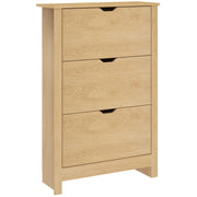 Scarpiera con Cassetti e Ripiani ¨C zephmum ¨C Naturale 72x26x112 cm